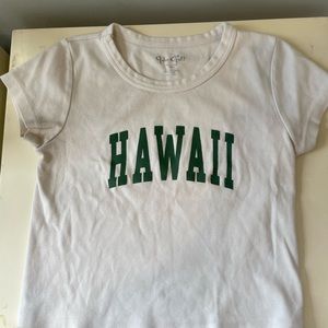 Cream, crop top, brandy Melville